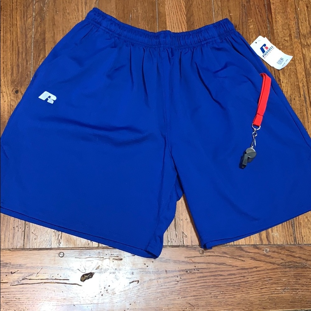🏈⚾️ RUSSELL Coaches Short Royal Blue w/Drawstring - Picture 4 of 10
